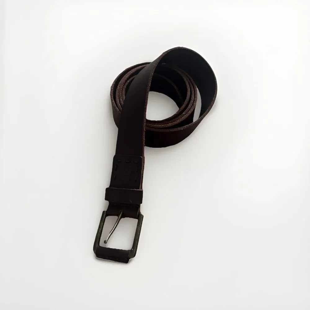 Timberland Dark Brown Genuine Leather Belt - Men's Size 56